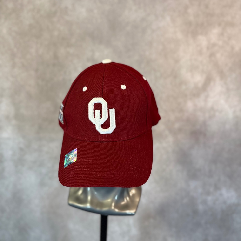 Oklahoma Sooners OU Top of the World Hat Men OS Crimson Big 12 Embroidered Cap